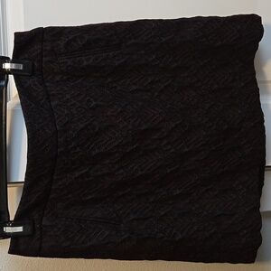 LOFT Textured Mini Skirt in Dark Red